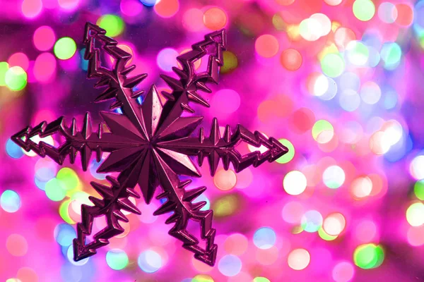 Цвет Рождественские Огни Текстуры Хороший Фон — стоковое фото