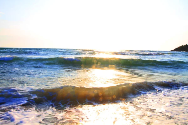 Mer Bulgare Dans Lumière Soleil Comme Beau Fond — Photo