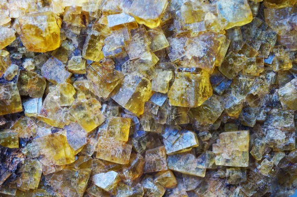 Textura Mineral Fluorite Amarelo Como Fundo Muito Agradável — Fotografia de Stock