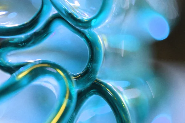 Textura Vidro Azul Abstrato Como Fundo Muito Agradável — Fotografia de Stock