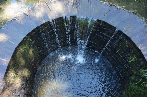 Vecchia Trama Pozzo Acqua Come Sfondo Molto Bello — Foto Stock