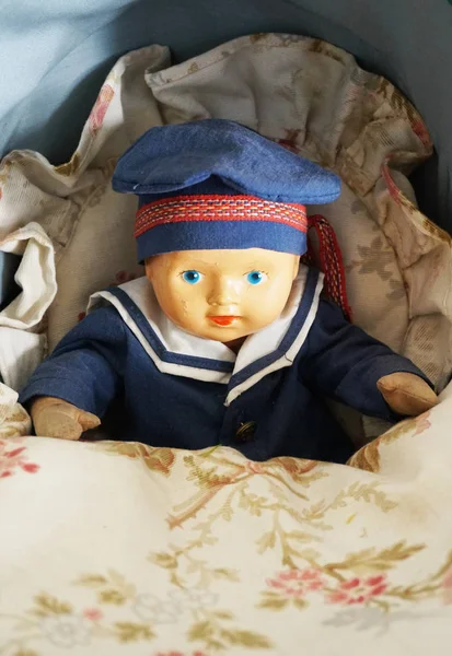 Старая Игрушка Doll Хороший Фон Истории — стоковое фото