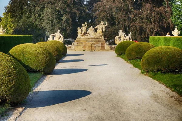 Cesky Krumlov Castelo Jardim Como Lugar Mais Bonito — Fotografia de Stock