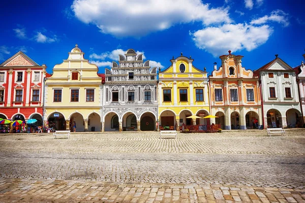 Old Telc Town Houses Czech Republic — Stock Photo, Image