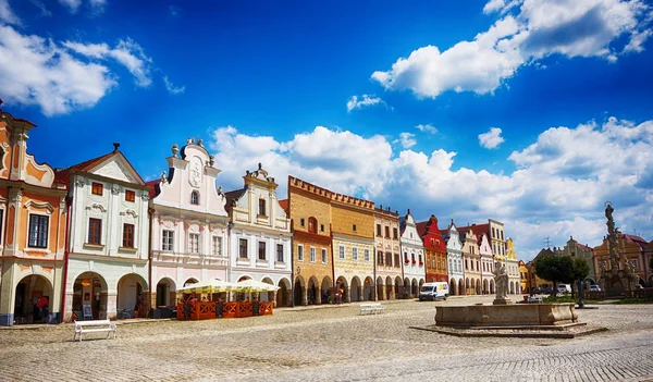 Old Telc Town Houses Czech Republic — Stock Photo, Image