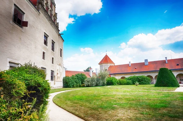 Castello Telc Nella Repubblica Ceca Come Luogo Romantico — Foto Stock