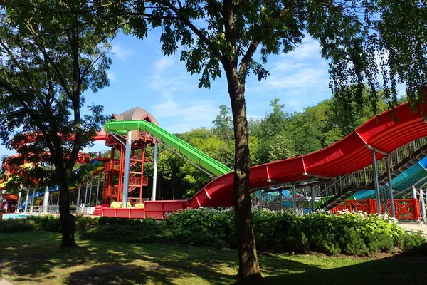 Kälke Vattenparken Som Fin Aquapark Underhållning — Stockfoto