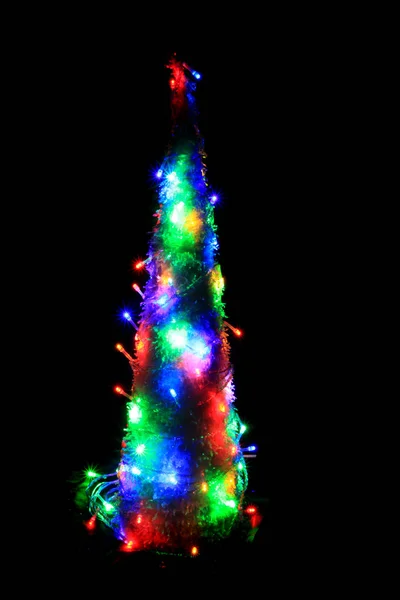 Christmas Tree Color Lights Nice Holiday Symbol — Stock Photo, Image
