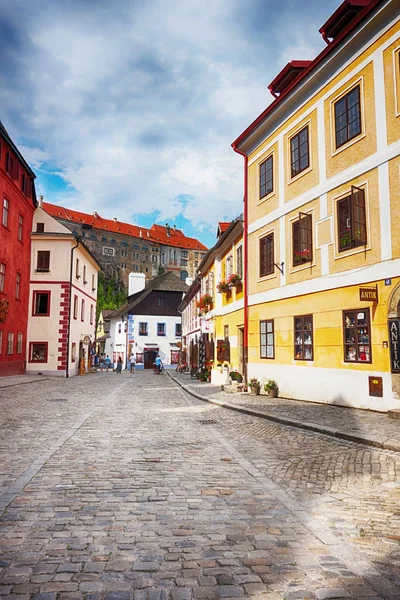 Cesky Krumolv Straat Oude Stad Tsjechië — Stockfoto