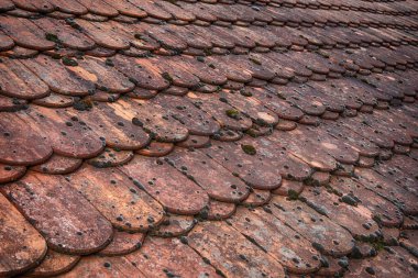 eski seramik çatı doku çok güzel arka plan olarak