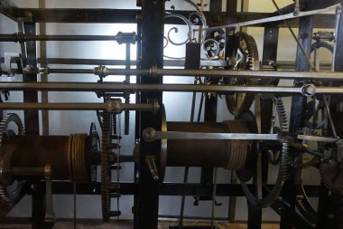 eski kule saati makine çok güzel teknoloji arka plan olarak