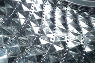 Metal krom doku güzel arka plan olarak kurutma makinesi