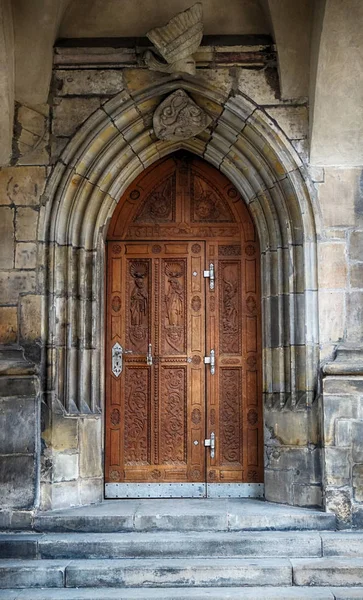 Puerta Madera Muy Vieja Como Fondo Agradable — Foto de Stock