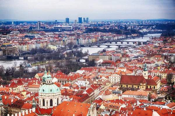 Gotisches Prag Von Der Alten Burg Als Sehr Schöne Aussicht — Stockfoto