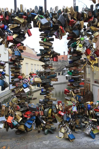 Hangslot Probleem Sightseeing Als Zeer Mooie Achtergrond — Stockfoto