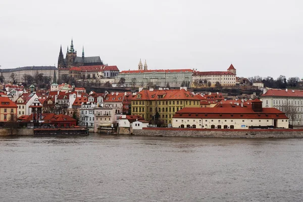 Pražský Hrad České Republice Jako Symbol Turistiky — Stock fotografie