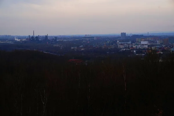 Ostrava Paisaje Ciudad Invierno Ema Montón —  Fotos de Stock