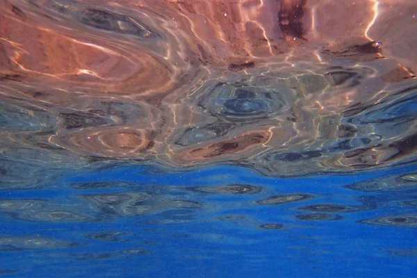 とても素敵な青色の背景として海水テクスチャ — ストック写真