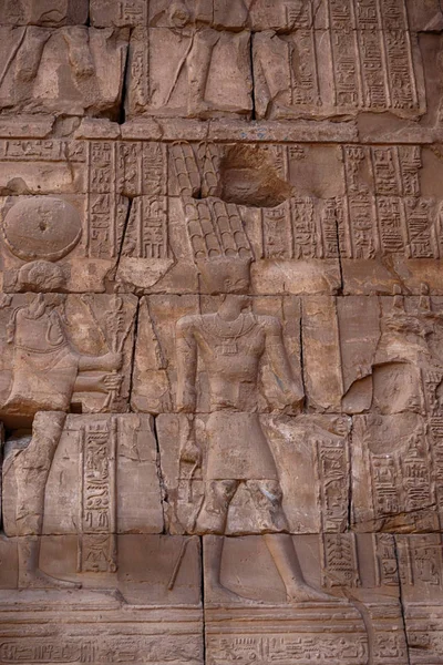 Hiëroglief Textuur Uit Egypte Karnak Als Zeer Mooie Achtergrond — Stockfoto