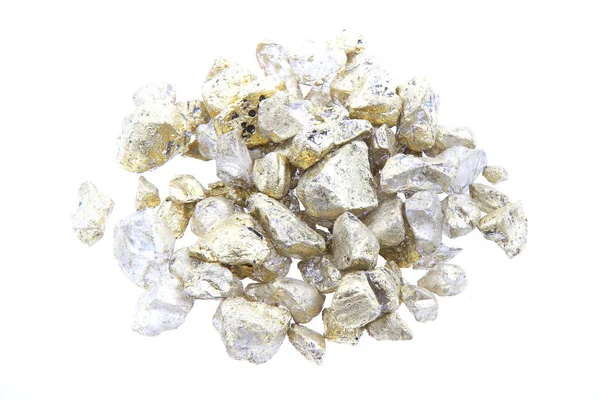 Золоті Прикраси Каміння Ізольовані Білому Тлі — стокове фото