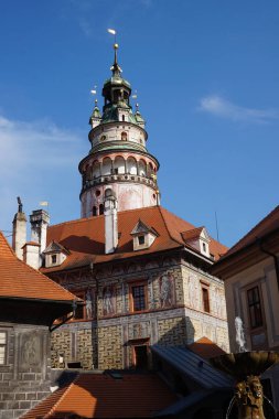 Romantik Cesky Krumlov kale Çek Cumhuriyeti