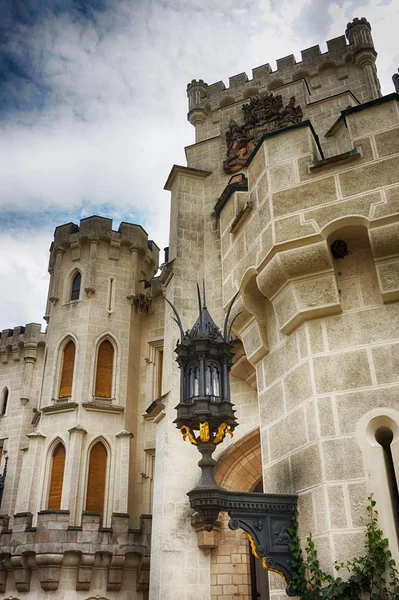 Romántico Castillo Hluboka República Checa —  Fotos de Stock