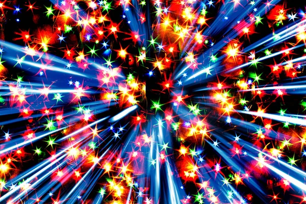 Renk Arka Plan Christmas Lights — Stok fotoğraf