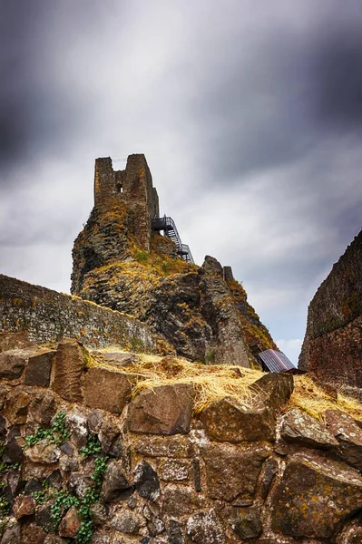 Vieux Château Trosky Comme Endroit Romantique République Tchèque — Photo