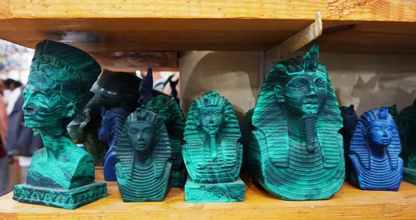 Bei Souvenir Egiziani Azzurrite Malachite — Foto Stock
