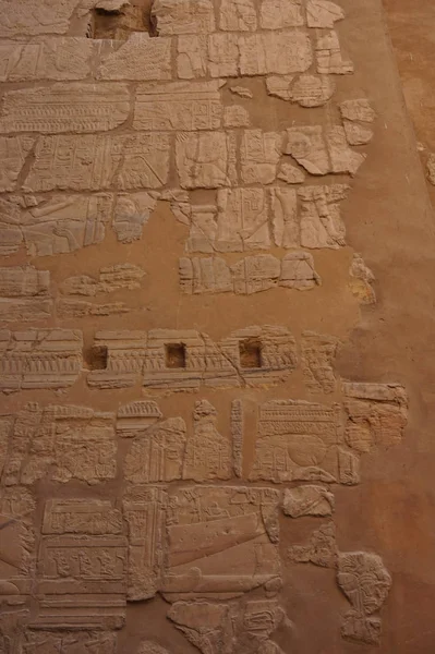 Textura Jeroglífica Karnak Egipto Como Fondo Muy Agradable — Foto de Stock