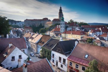 Romantik Cesky Krumlov kale Çek Cumhuriyeti