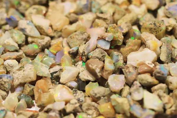 Opal Mineral Collection Very Nice Natural Background — Stock Photo, Image