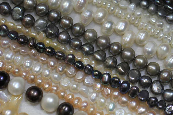 Textura Perla Lujo Como Fondo Natural Muy Agradable Color —  Fotos de Stock