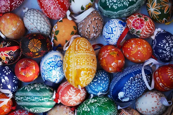 Χρώμα Αυγά Του Πάσχα Πολύ Ωραίο Φόντο — Φωτογραφία Αρχείου