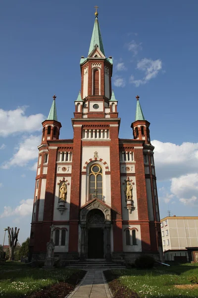 Небольшая Церковь Городе Виднава Чешской Республике — стоковое фото