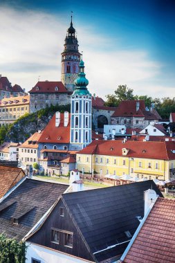 Cesky Krumlov Kalesi olarak güzel unesco mimarisi