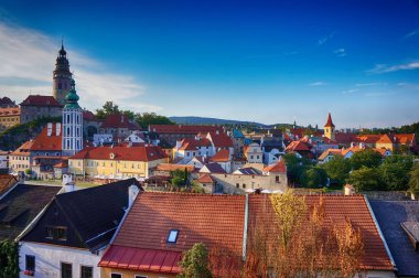 Cesky Krumlov Kalesi olarak güzel unesco mimarisi