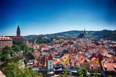 Cesky Krumlov Kalesi olarak güzel unesco mimarisi