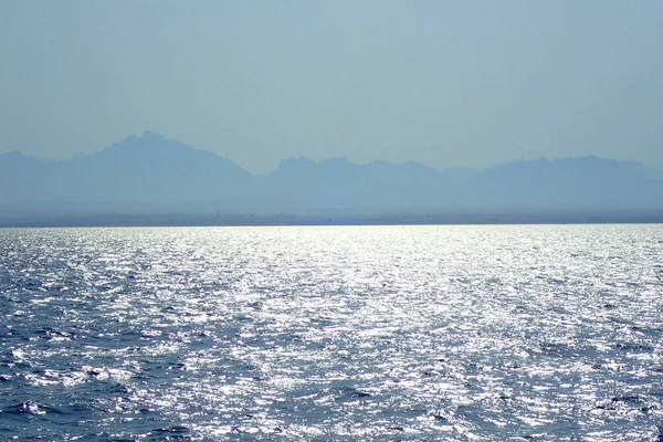 Blue Water Texture Hot Egypt Nice Background — Stock Photo, Image