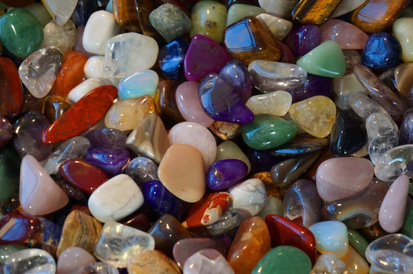 Verschiedene Mineraliensammlung Als Sehr Schöner Natürlicher Hintergrund — Stockfoto