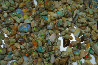 opal mineral collection as nice natural background clipart