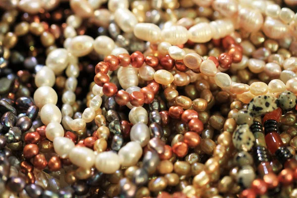 Perlen Natürliche Textur Als Sehr Schöner Hintergrund — Stockfoto