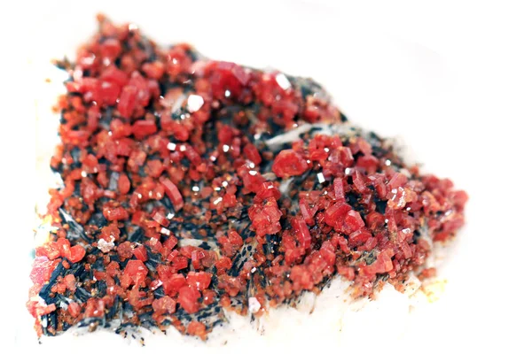 Aragonit Mineral Isolerat Den Vita Bakgrunden — Stockfoto