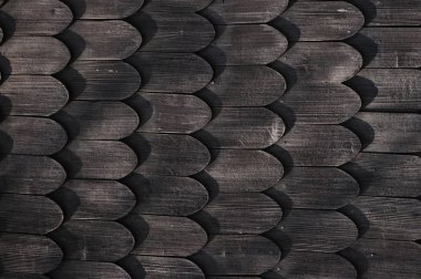 güzel bir tarihi arka planı olarak eski ahşap çatı doku