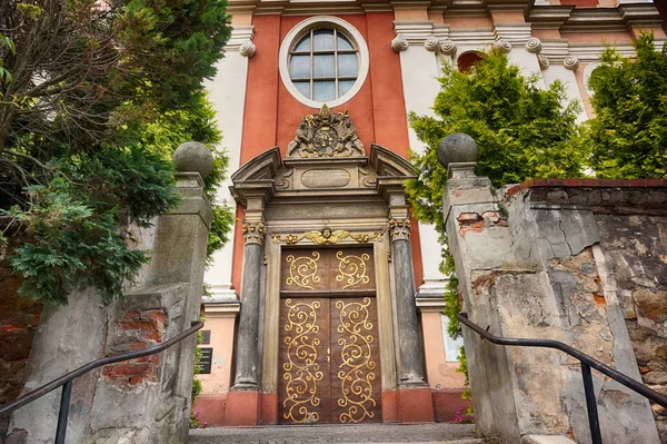 Vecchia Chiesa Otmuchow Come Molto Bella Architettura Storia — Foto Stock