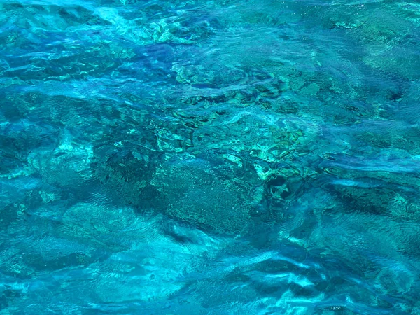 Textura Água Azul Egito Quente Como Fundo Agradável — Fotografia de Stock