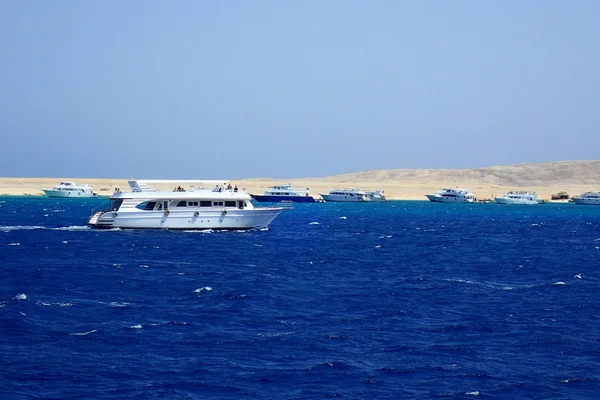 Vue du bateau de mer — Photo