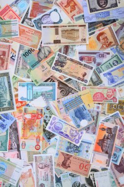 para farklı banknot artalanları