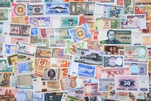 Geld verschillende bankbiljetten backround — Stockfoto