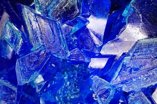 Textura mineral azul vitriol — Fotografia de Stock